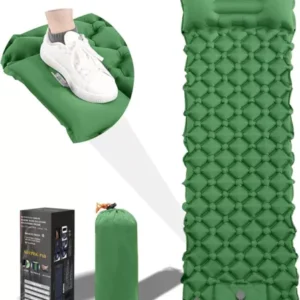 Camping Sleeping Pad, Ultralight Camping Mat with Pillow Built-in Foot Pump
